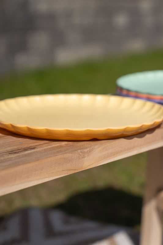 Soft tallerken – Ø27,5 cm – gul