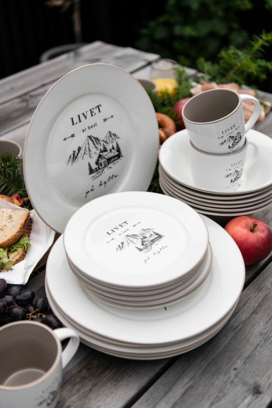 HYTTE - 4pk Tallerken 26,5cm