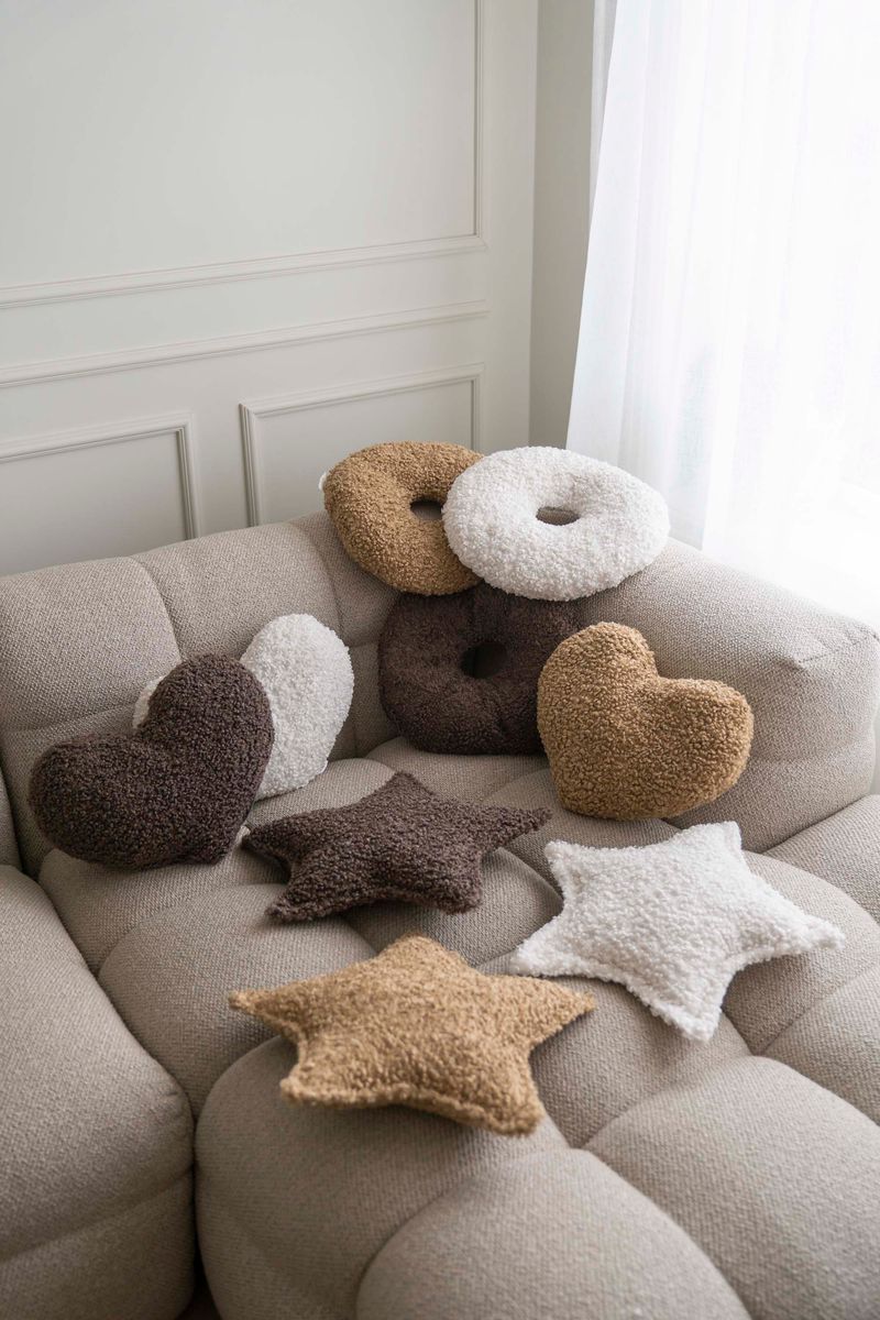 Pute Stjerne 43x30cm - Hvit