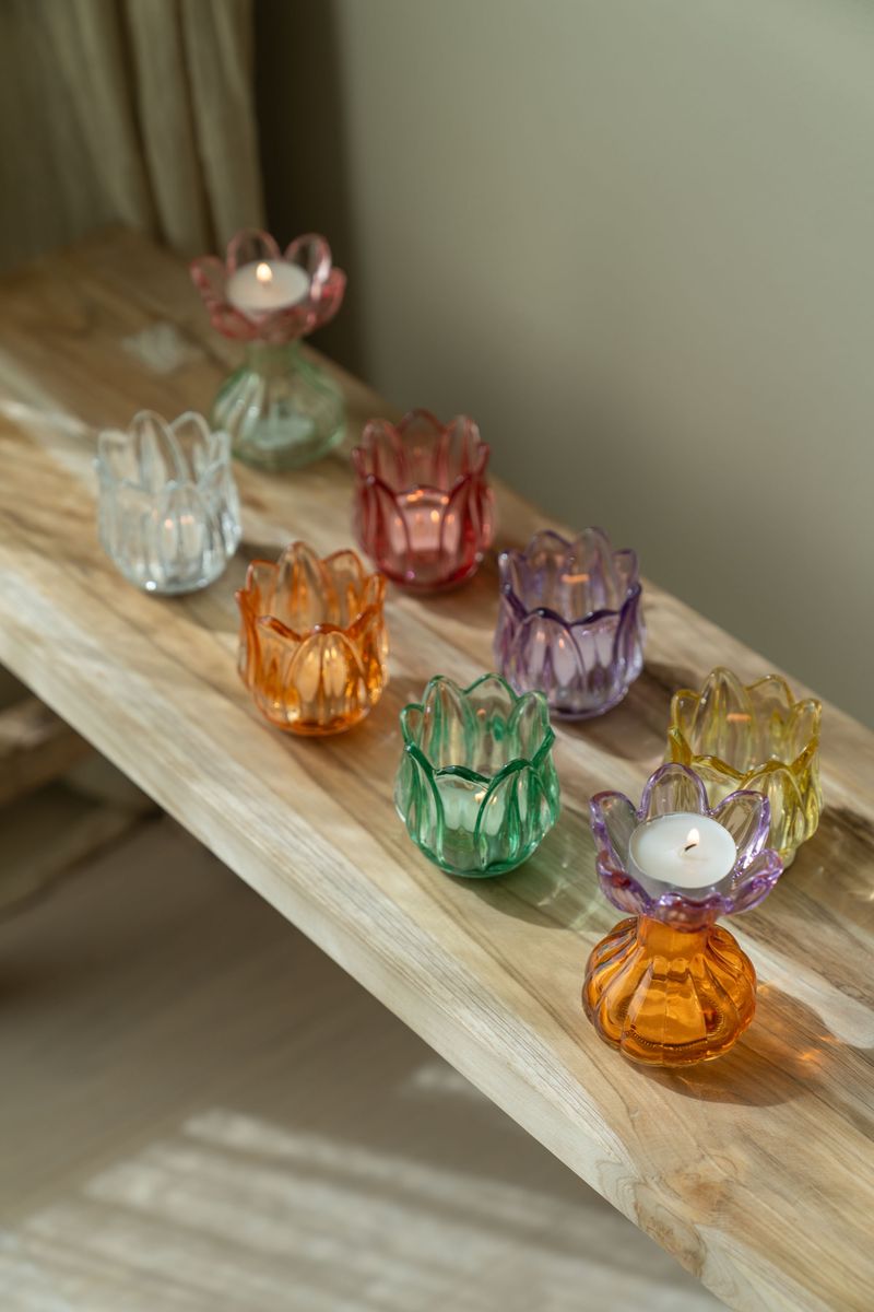 Telysholder glass – grønn
