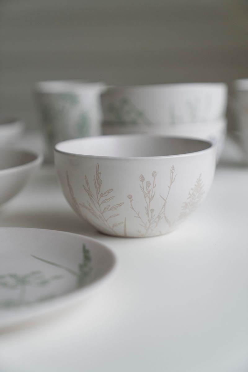 Blomstereng - Skål 13,5cm Beige