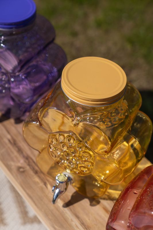 Drikkedispenser – blomst – gul