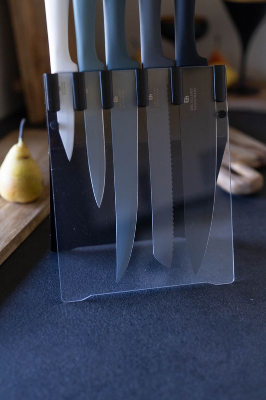 Knivsett m/stativ 5pk