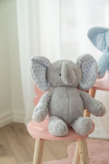 Hovedbilde Kosedyr elefant – 38 cm – Grå