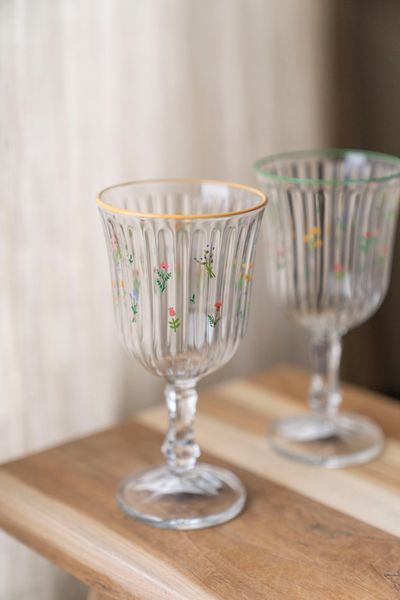 Hovedbilde Markblomst Vinglass 240ml - Gul