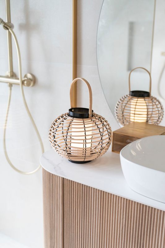 LED Lanterne Bambus 