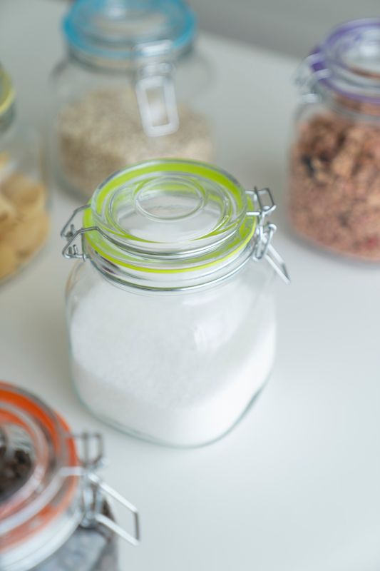 Glasskrukke 1L - Grønn
