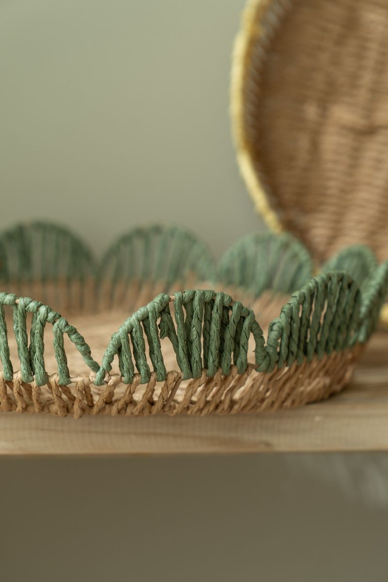 Brett blomst – Ø37 cm – Grønn