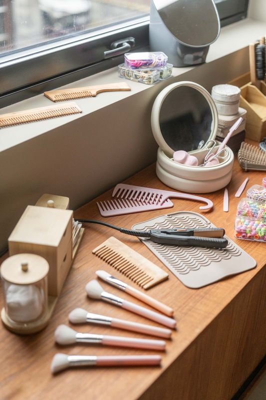 Varmebestandig Silikonmatte - Beige