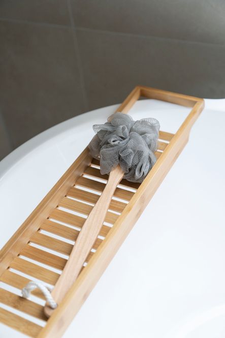 Hovedbilde Loofah med håndtak - Grå