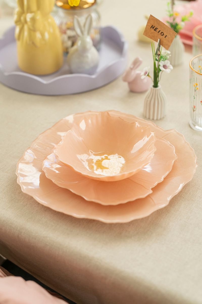 Valmue Tallerken 28cm - Fersken