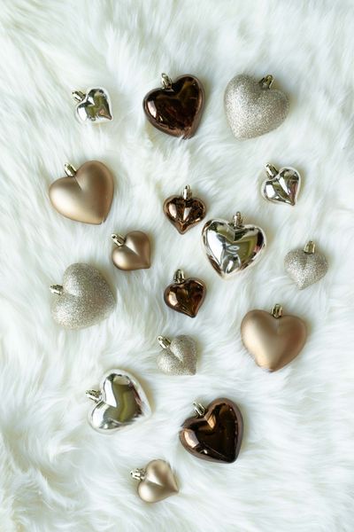 Hovedbilde Julekuler Hjerter 16pk Brun