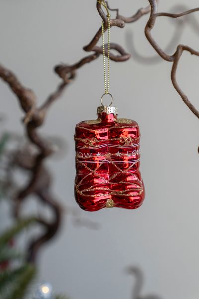 Hovedbilde Juletrepynt - Slalomsko Rød