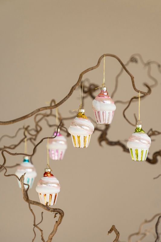 Juletrepynt - Cupcake Oransje