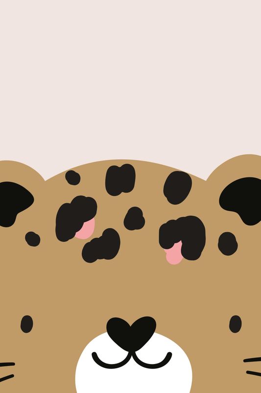 Poster - Nærbilde Leopard