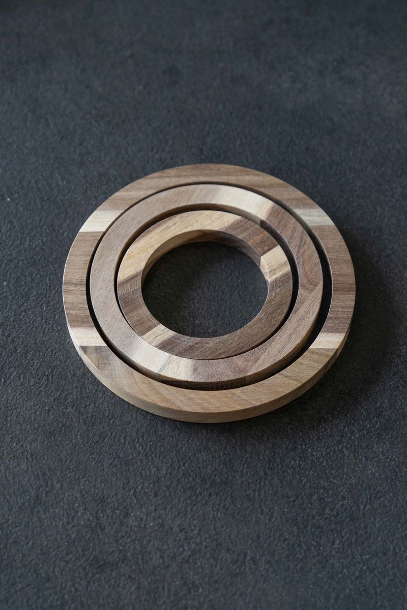 Gryteunderlag i tre – 3pk