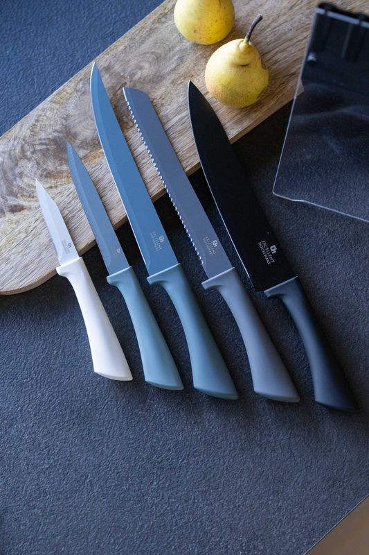 Knivsett m/stativ 5pk