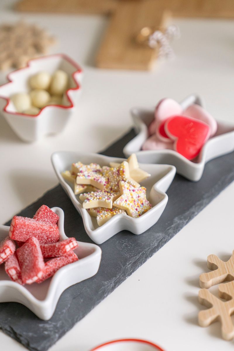 Serveringssett - Julehimmel 