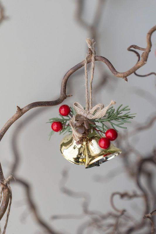 Juletrepynt Åpen Bjelle - Gull