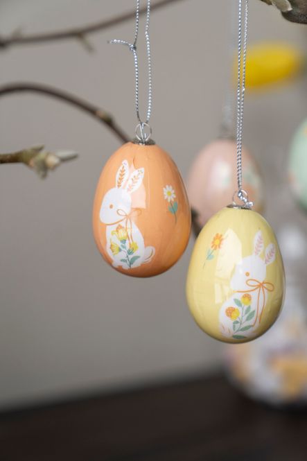 Hovedbilde Hengende påskeegg – Gul/oransje