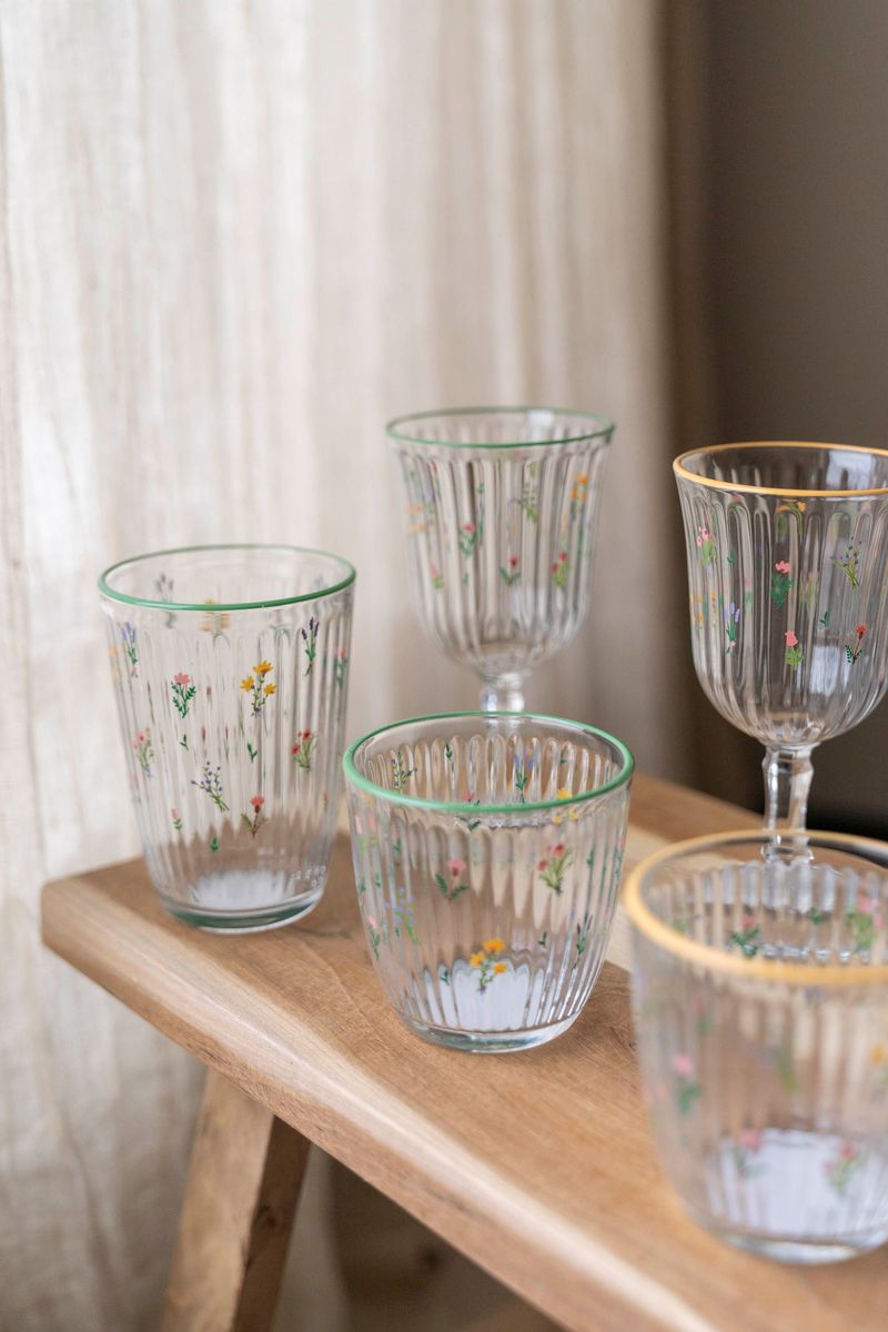 Markblomst Vannglass 295ml - Gul