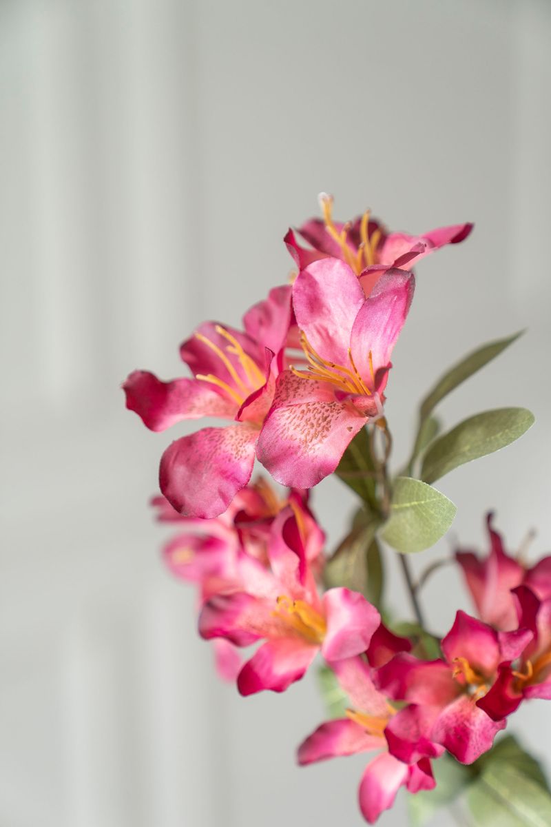Kunstig Blomst Engkarse 65cm - Mørk Rosa