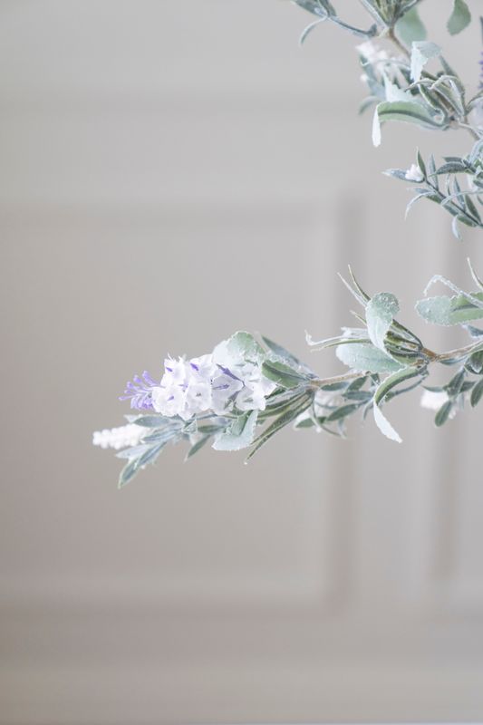 Kunstig Plante - Lavendel Hvit
