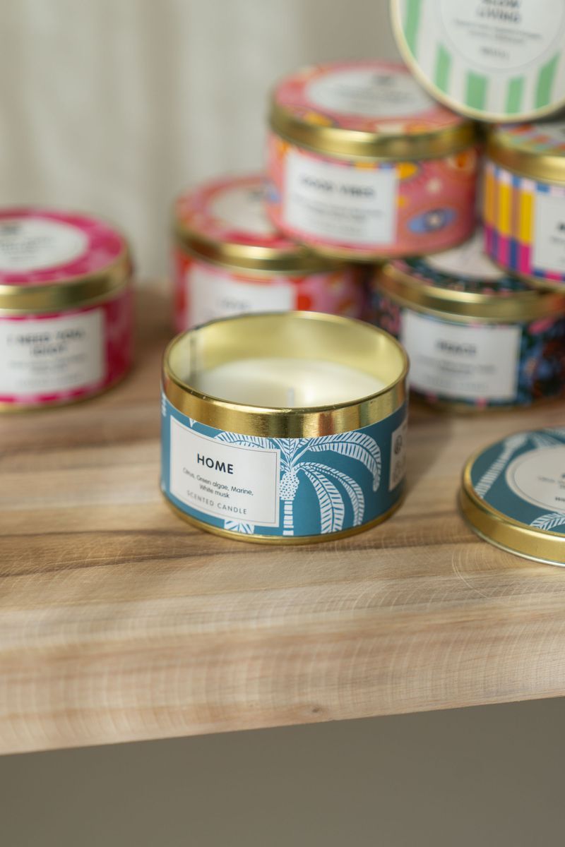 Duftlys i metallboks – Home