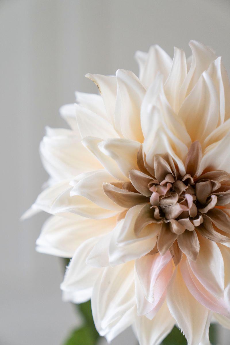 Kunstig Blomst Georgine 73cm - Hvit