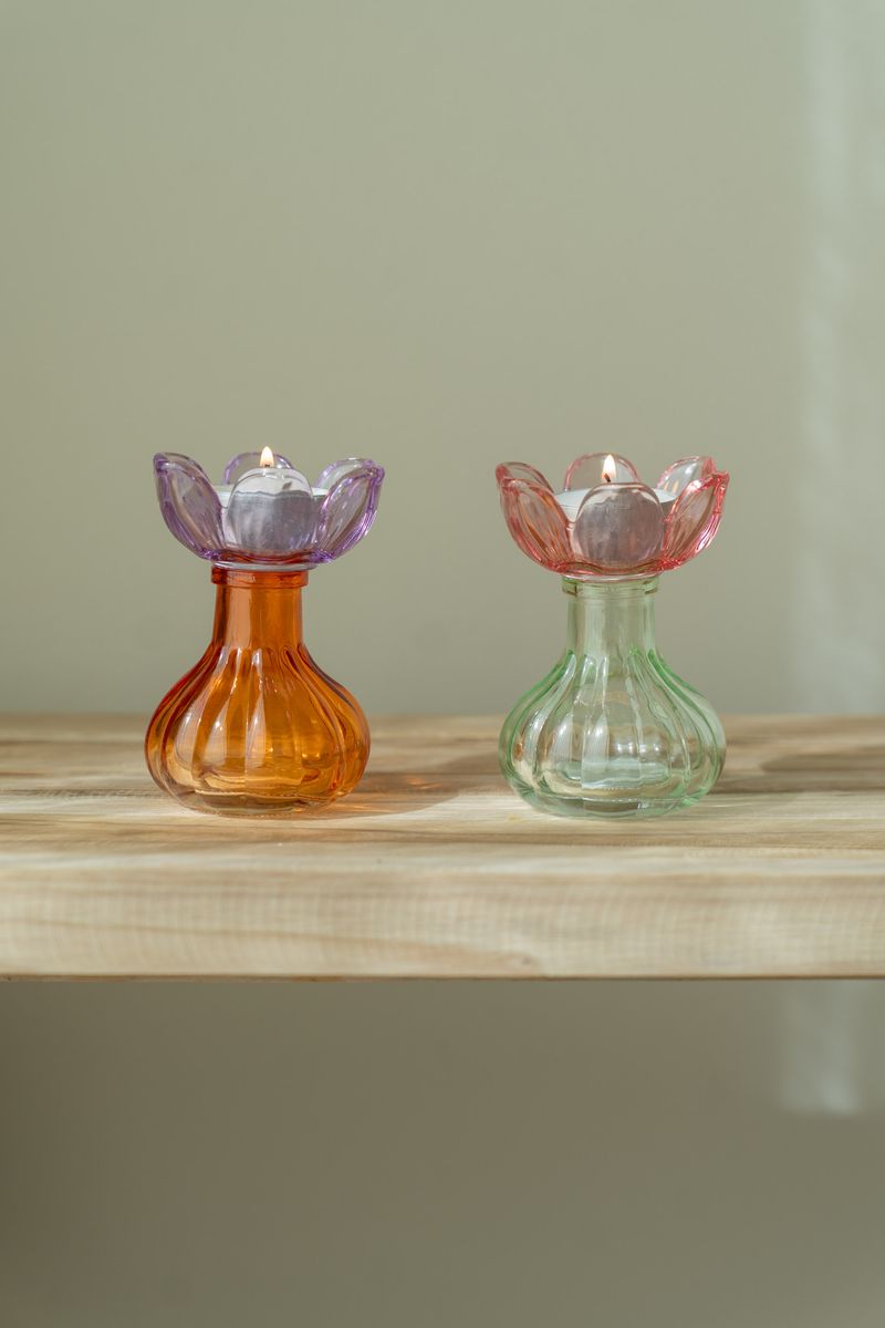 Telysholder blomst – oransje