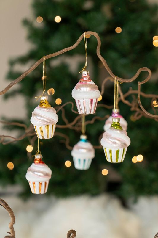 Juletrepynt - Cupcake Grønn