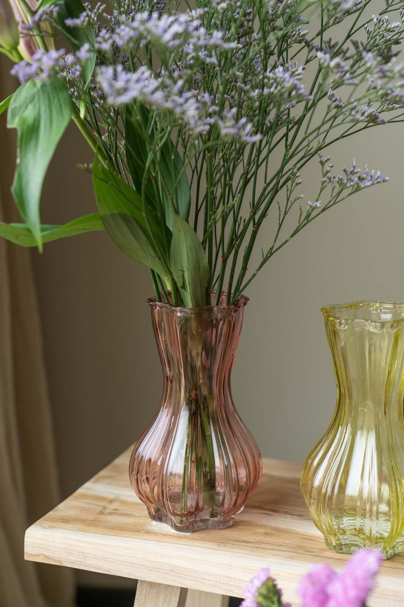 Glassvase – rosa