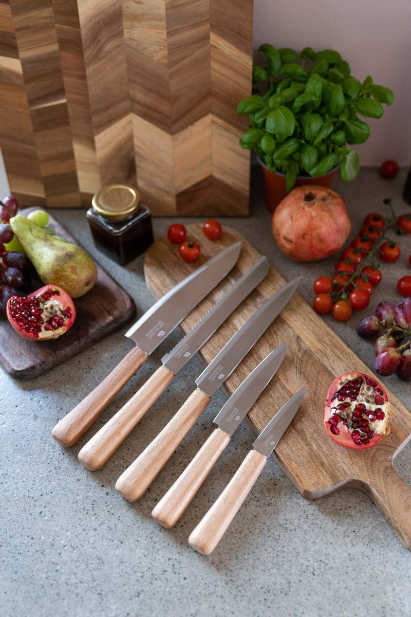 Knivsett - Rustfritt Stål 5pk