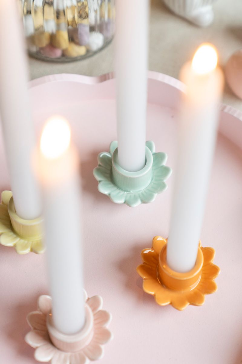 Lysestake blomst – rosa