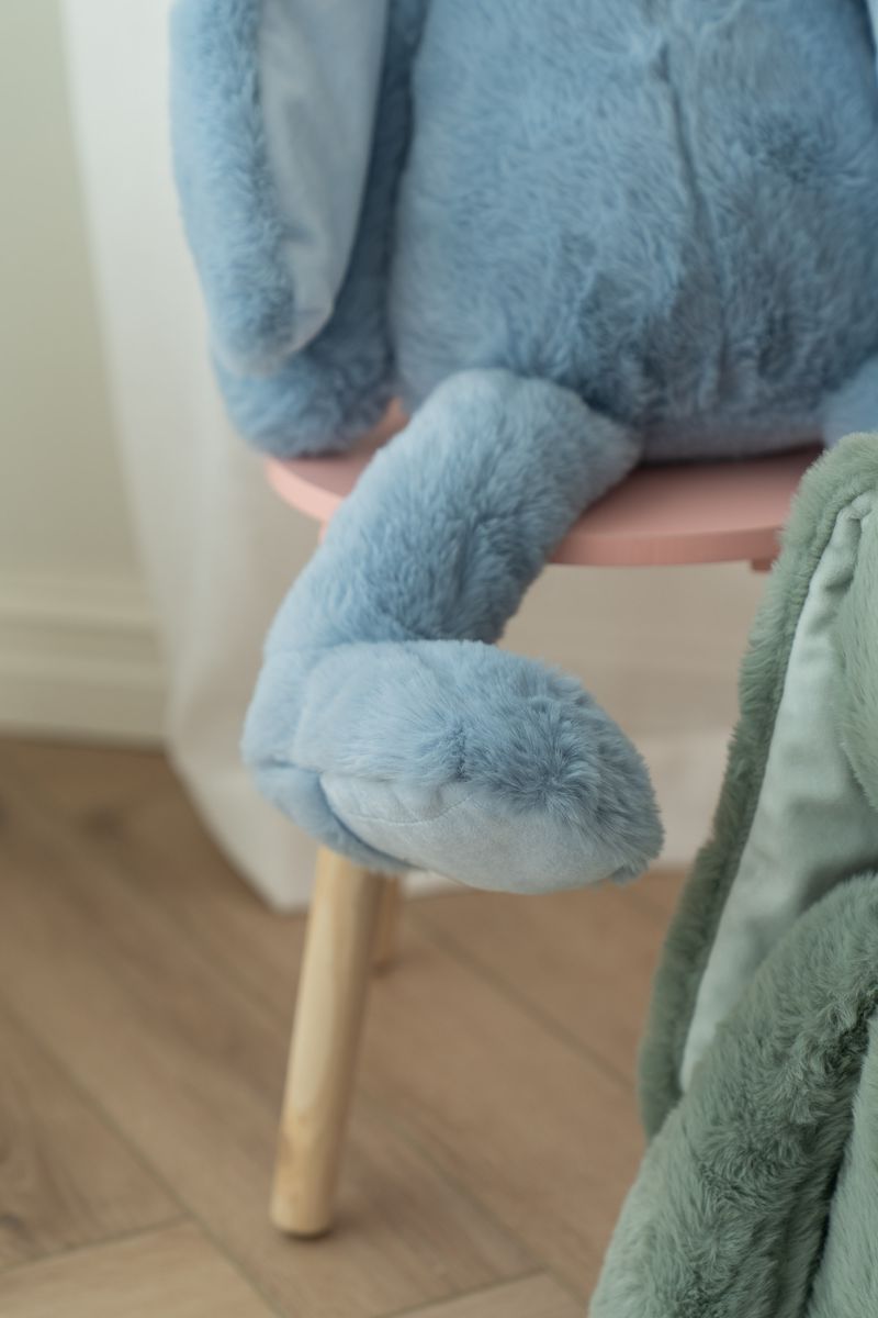 Kosedyr kanin – 70 cm – Blå