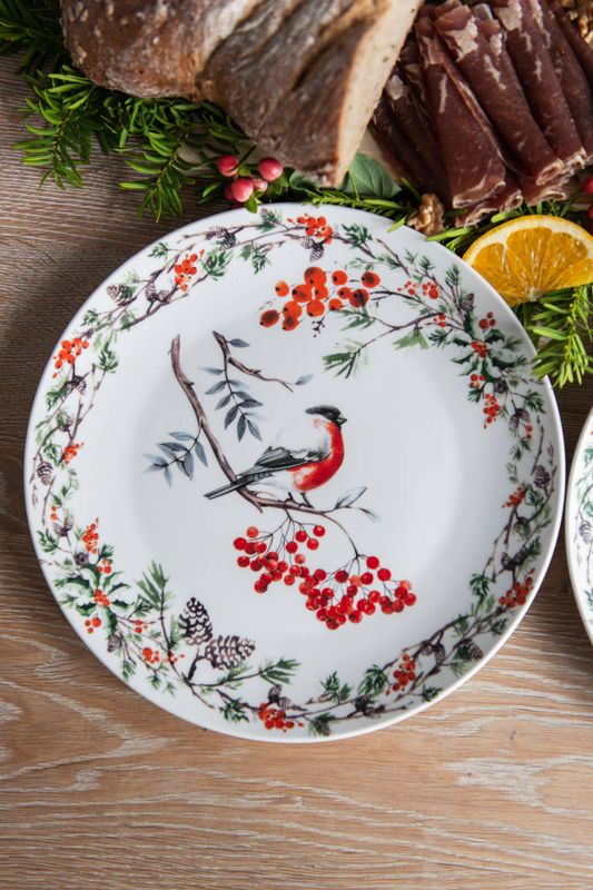 Juletid Tallerken 27cm Dompap