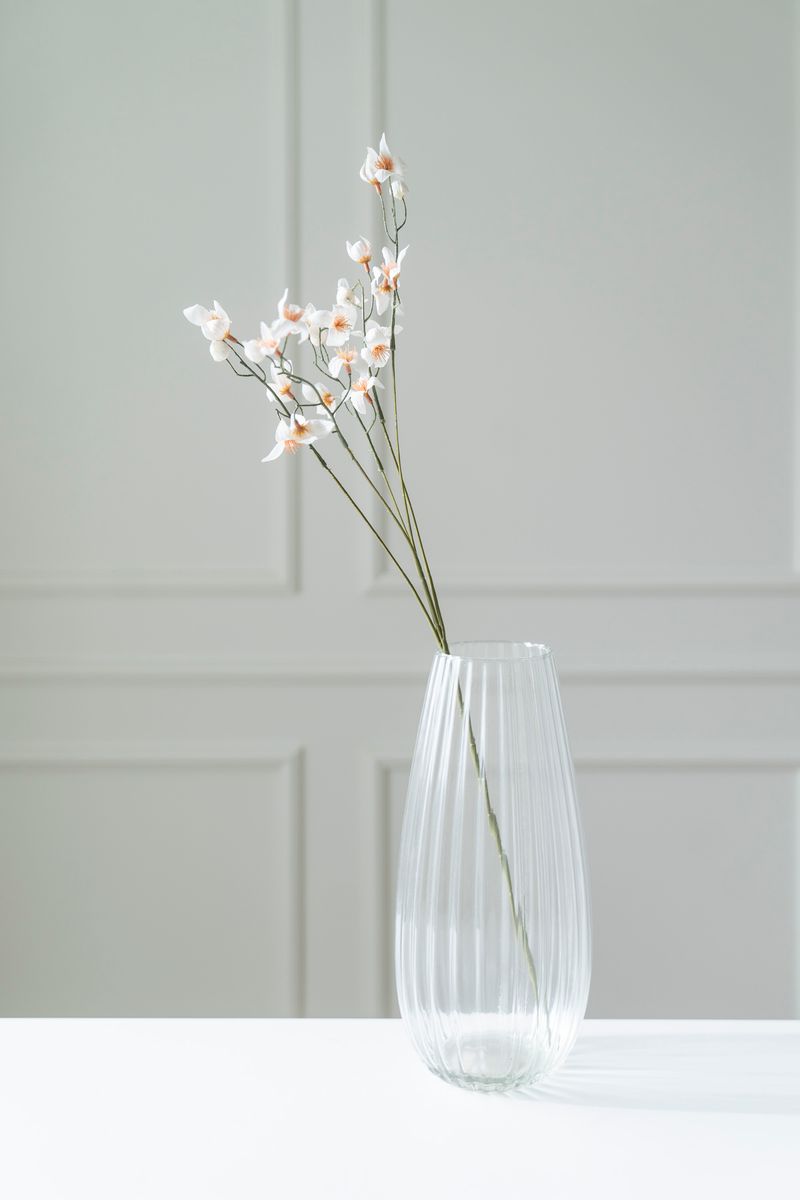 Kunstig Blomst Smørblomst 77cm - Hvit
