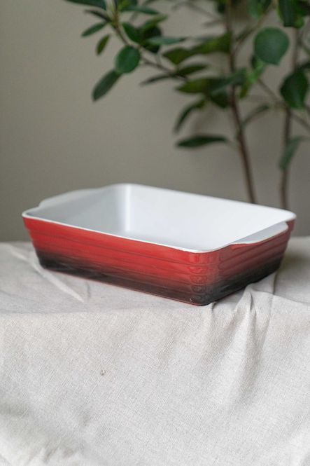 Hovedbilde Flamme Ildfast Form 31x19cm - Rød 