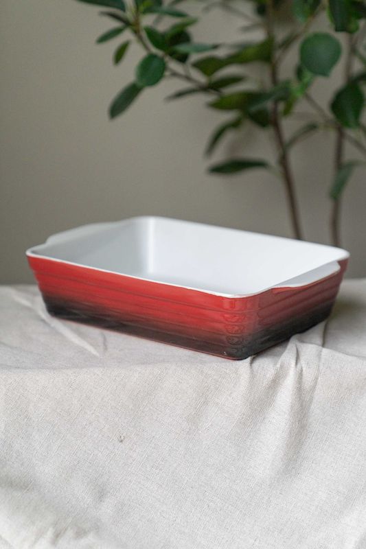 Flamme Ildfast Form 31x19cm - Rød 