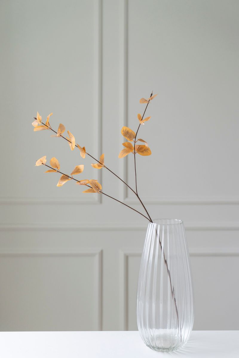 Kunstig Blomst Eucalyptus 85cm - Oransje