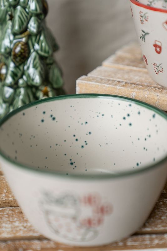 Julehilsen Skål 14cm - HoHoHo