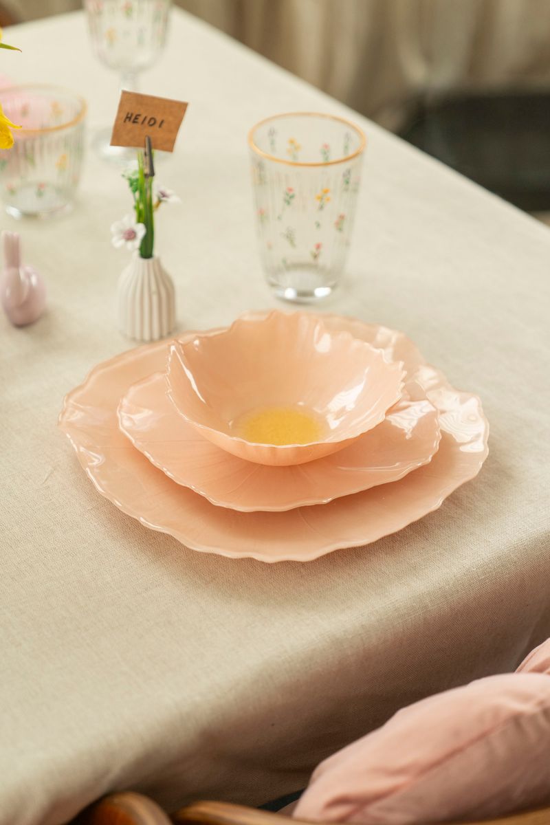 Valmue Tallerken 28cm - Fersken