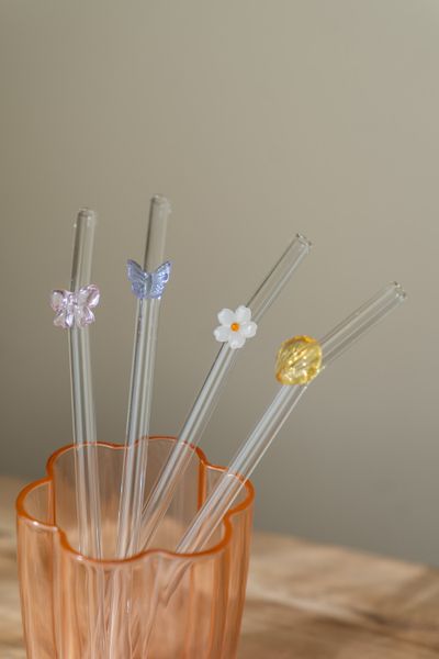 Hovedbilde Glassugerør – 4pk og børste