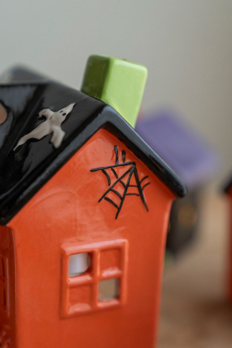 LED Halloween Hus 15cm - Boo