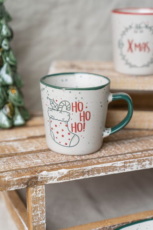 Julehilsen Kopp 350ml 2pk - HoHoHo og Xmas