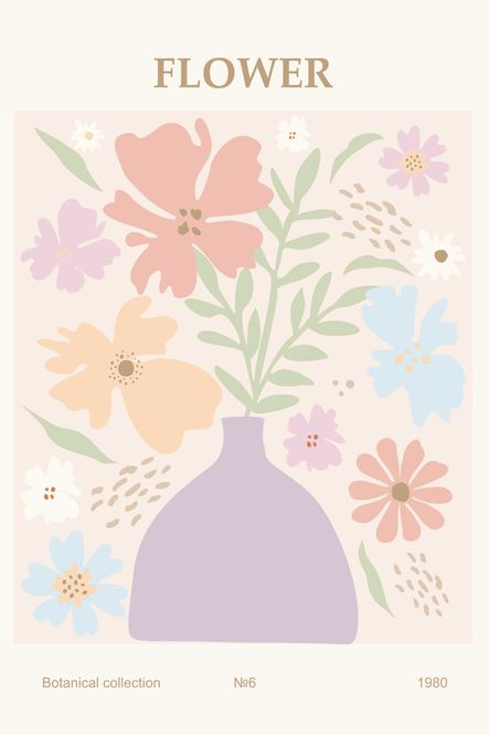 Hovedbilde Poster - Botanisk Blomst 1