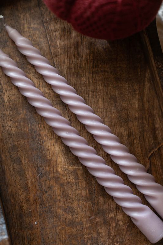 Kronelys Twist 2pk - Lilla