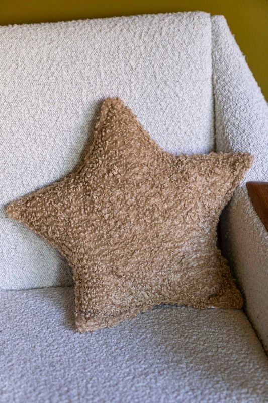 Pute Stjerne 43x30cm - Beige
