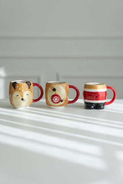 Hovedbilde Xmas Kopp 3pk - Reinsdyr