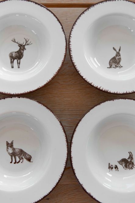 Hovedbilde Villmark 4pk Sett Skål 22cm (Hare, Ekorn, Rev, ...